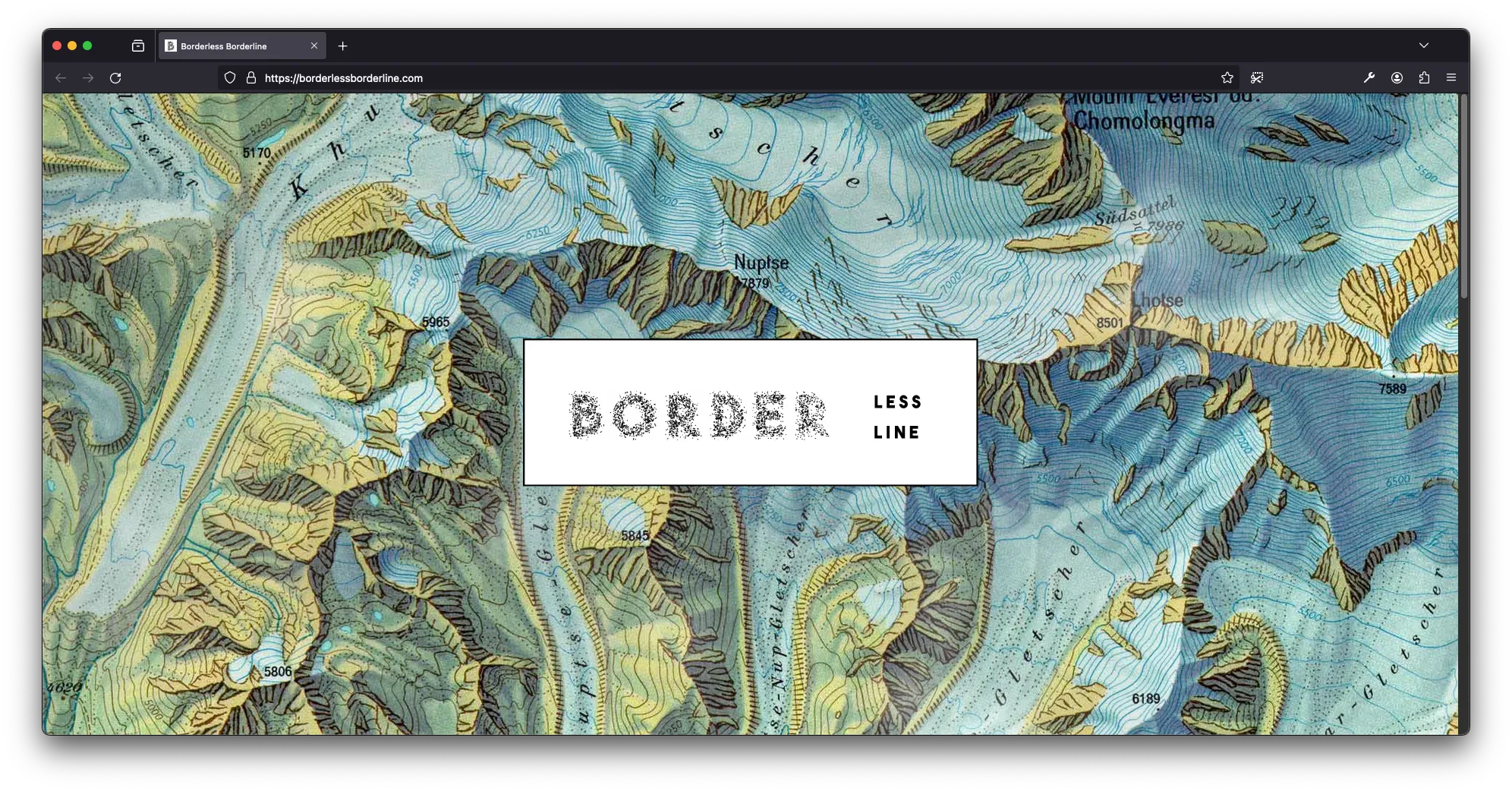 Borderless Borderline website